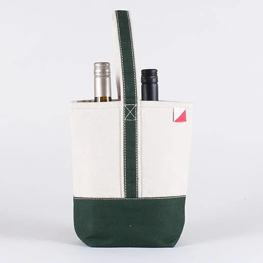 Double Bottle Canvas Wine Tote