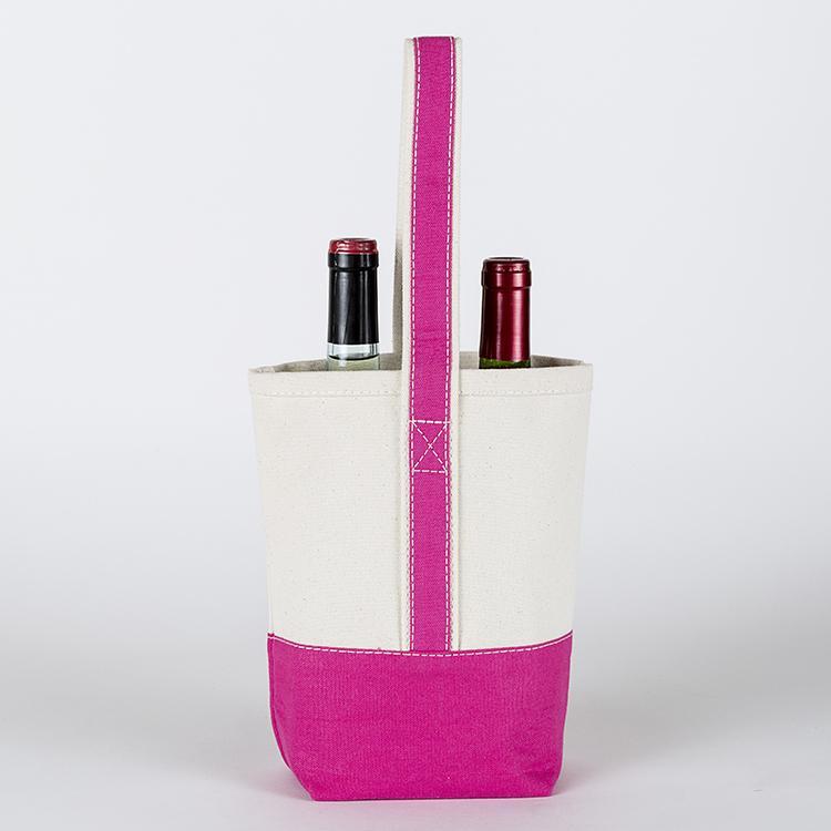 Double Bottle Canvas Wine Tote