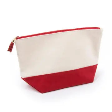 Canvas Pouch with Tassel