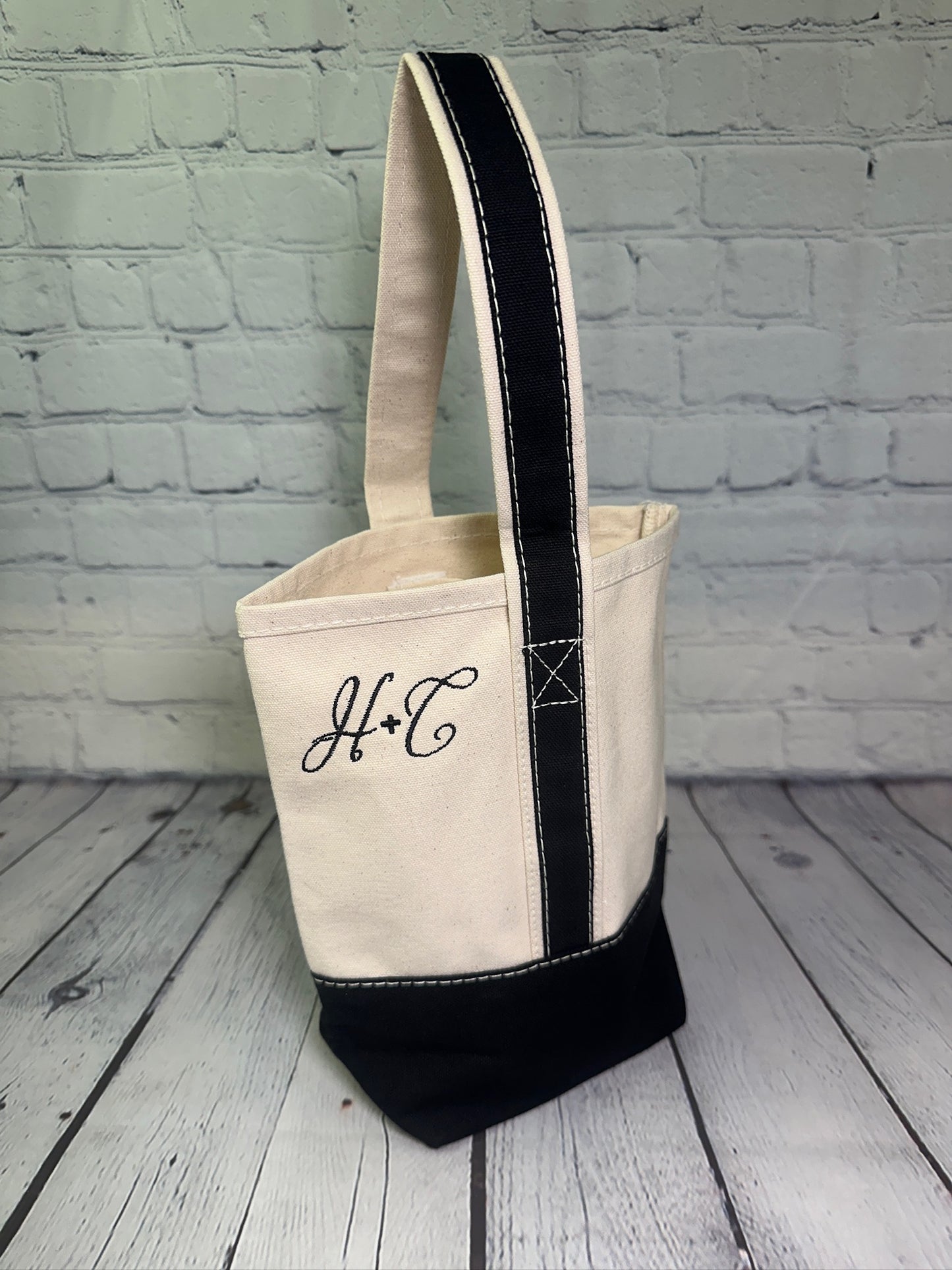 Double Bottle Canvas Wine Tote