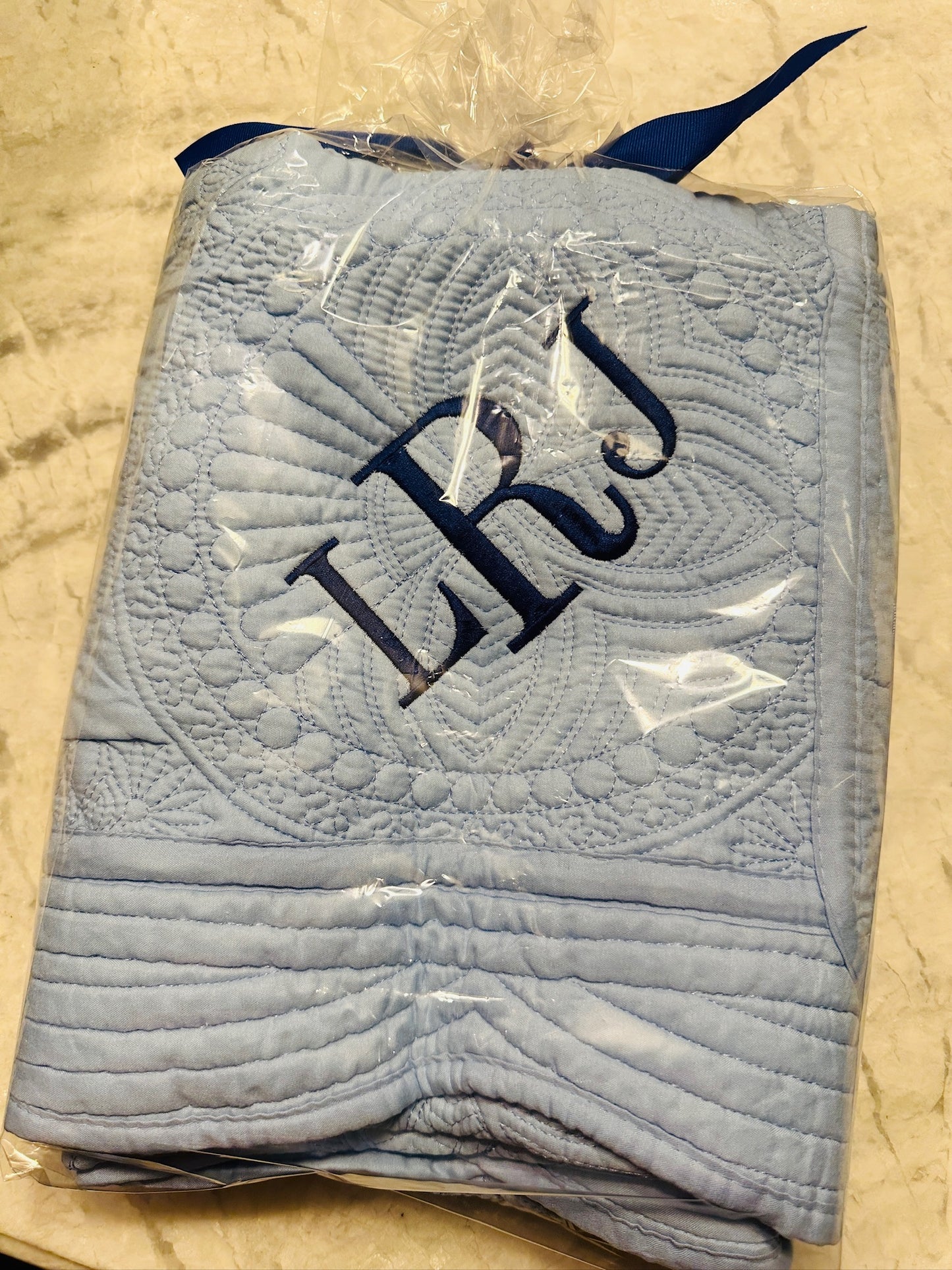 Quilted Heirloom Baby Blanket - Monogrammed