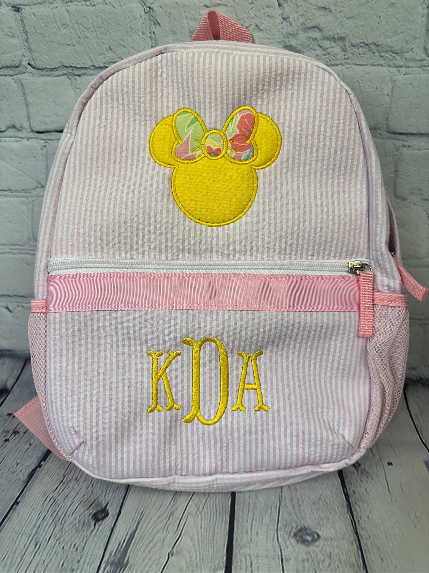 Toddler backpack with personiliztion