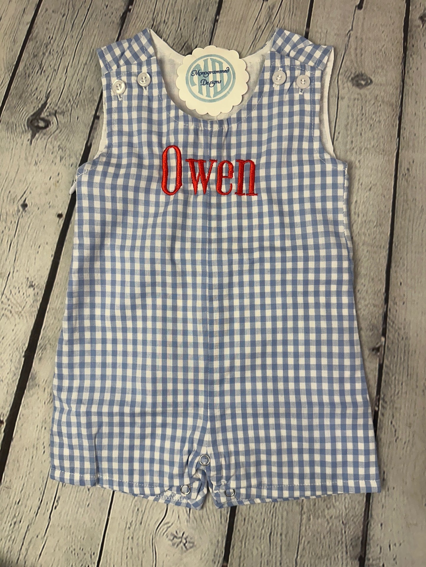 Boy's Jon Jon - Seersucker, Gingham or Solid