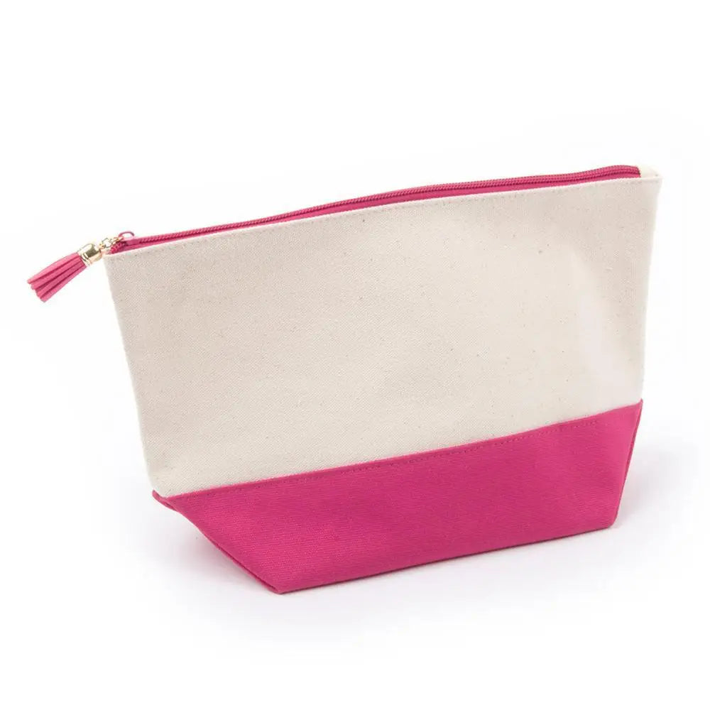 Canvas Pouch with Tassel