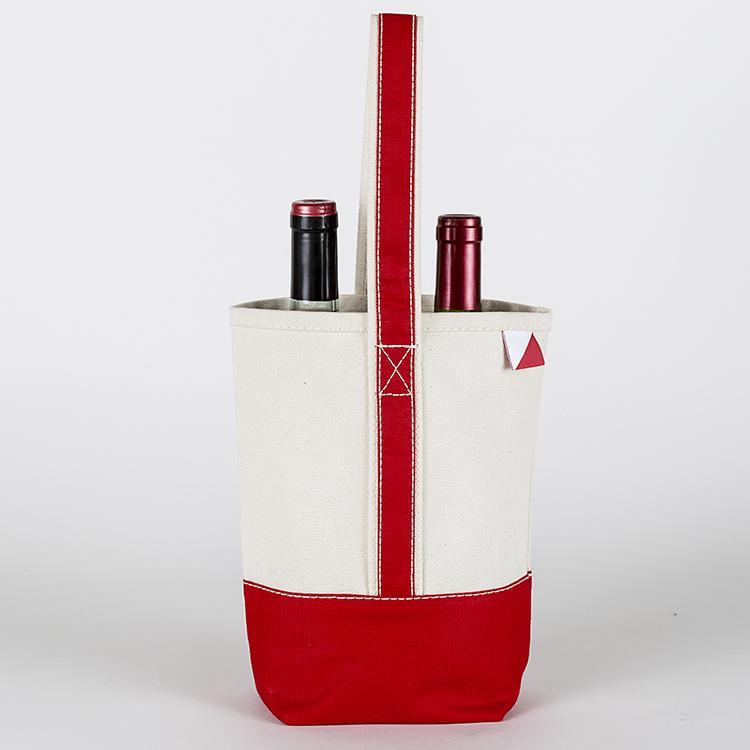 Double Bottle Canvas Wine Tote