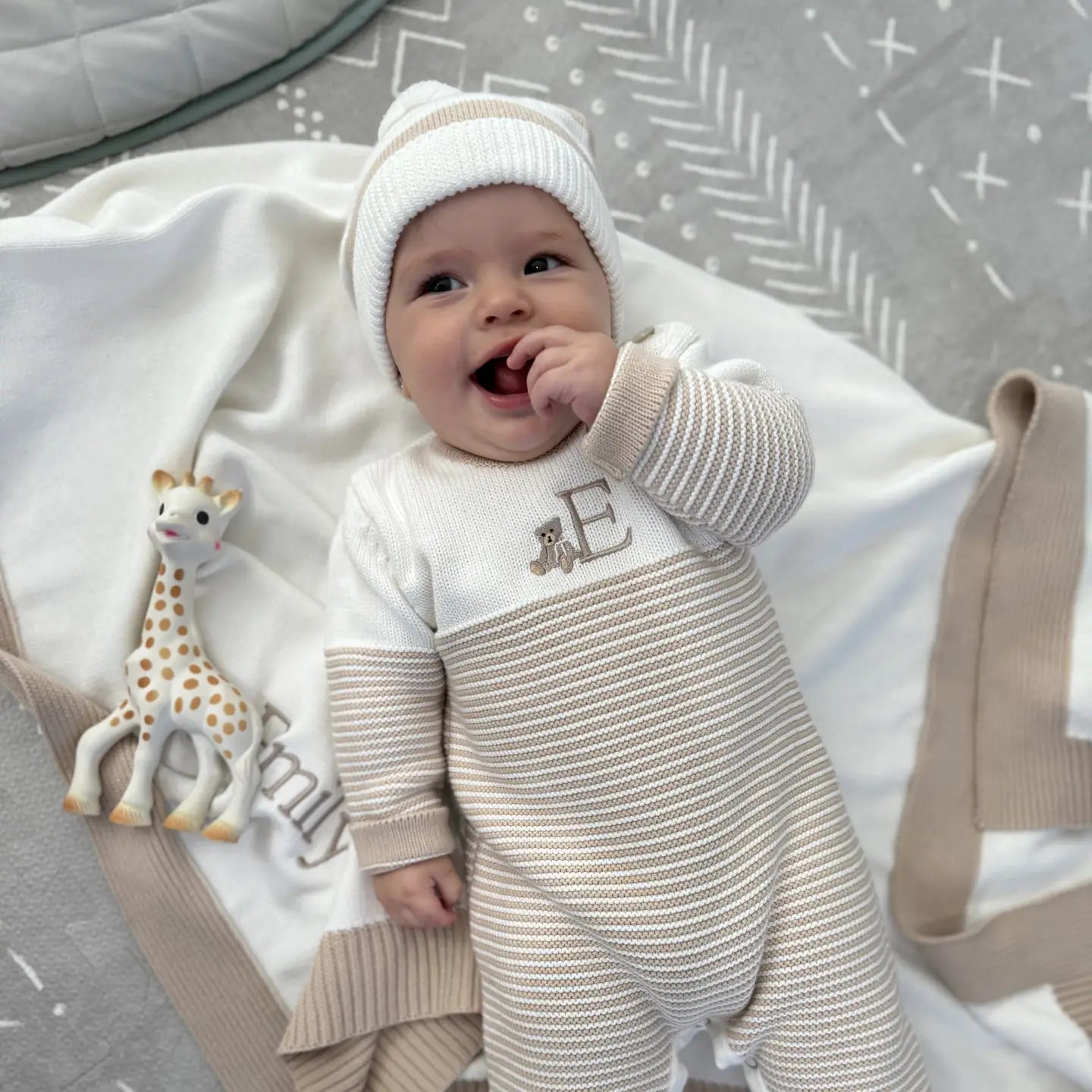Infant Striped Cotton Onesie