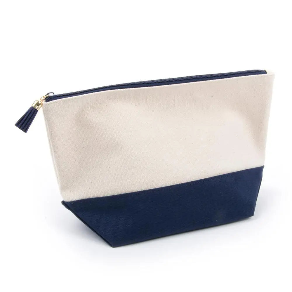 Canvas Pouch with Tassel