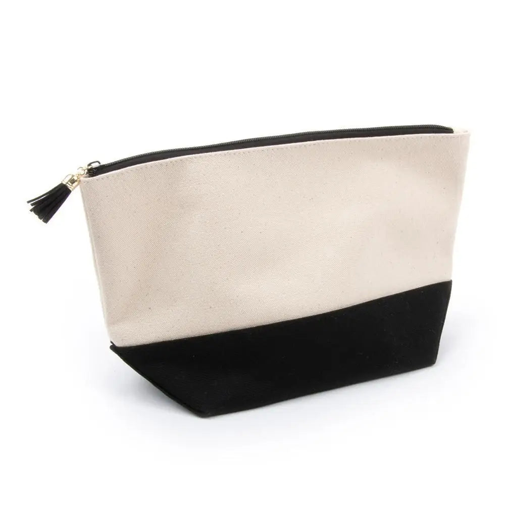 Canvas Pouch with Tassel