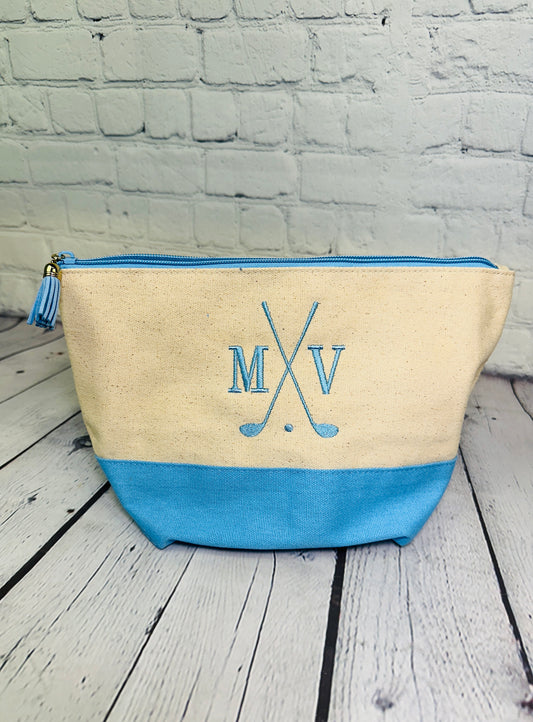 Canvas Pouch with Tassel